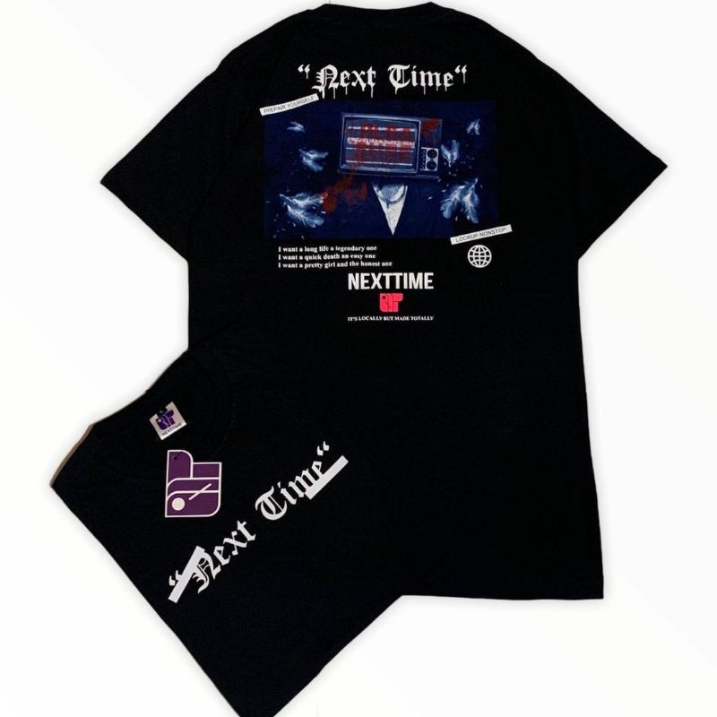 KaosKu Original Next Time Pria Distro Original Terbaru Bisa Cod