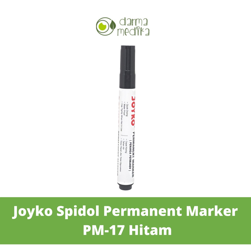 Joyko Spidol Permanent Marker PM-17 per pcs - Hitam