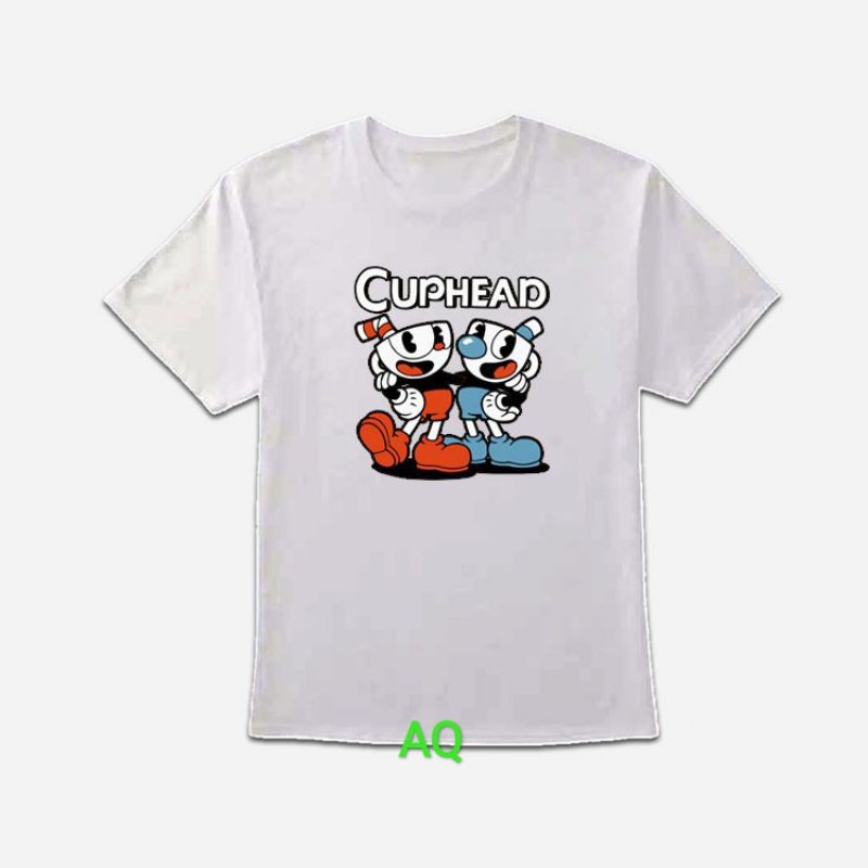 Kaos Anak Cuphead Tshirt Anak Cuphead Size S-XL Uisa 1-10 Tahun