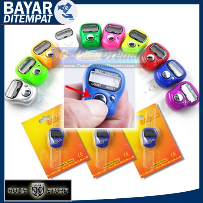 Promo tasbih digital mini / finger counter / penghitung survei barang