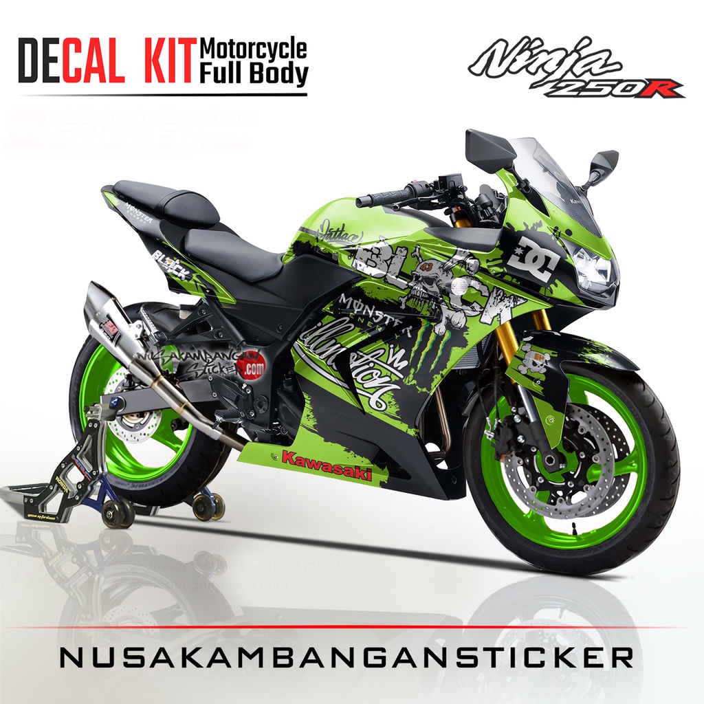Stiker Ninja 250 Karbu Ken Blok Hijau