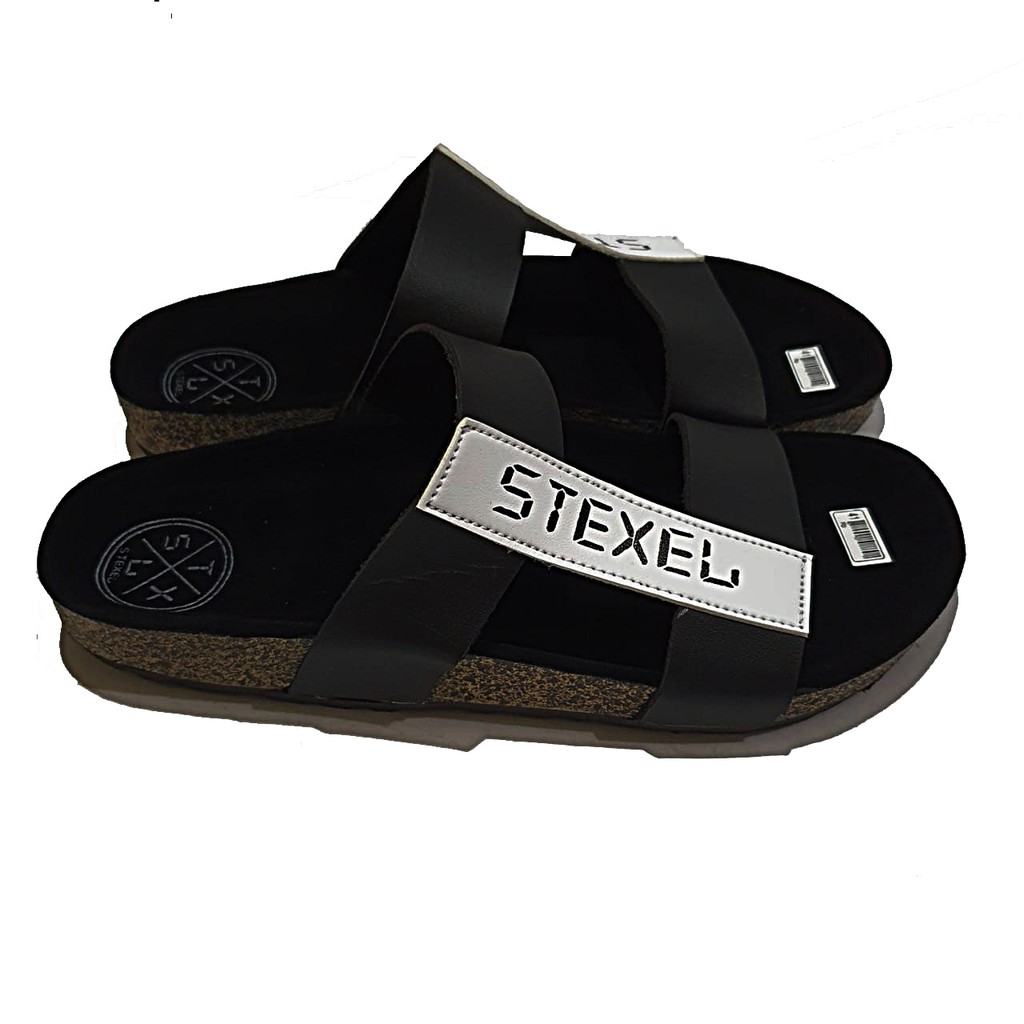 STEXEL CROSSBAR Sandal Pria Casual Handmade Original gaya korea