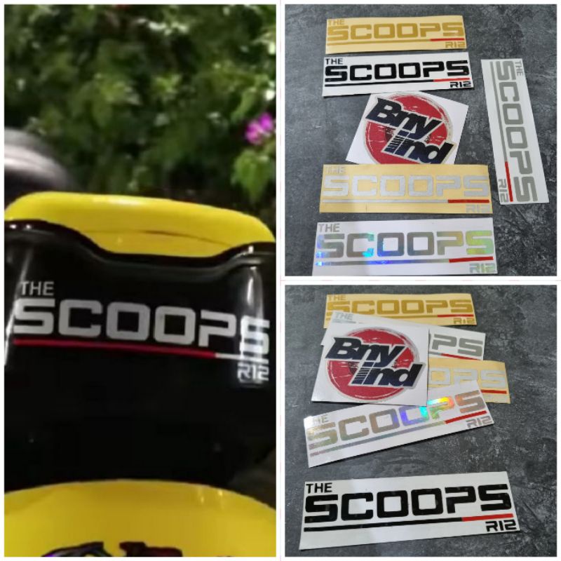 STICKER THE SCOOPS R12 CUTTING