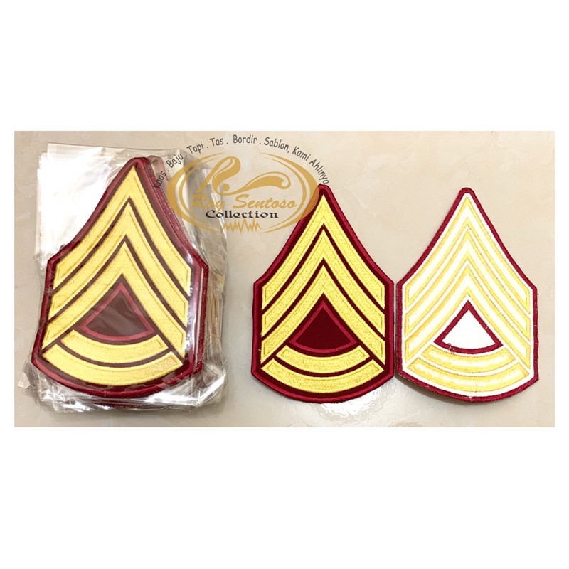 Pangkat PDL Sevron Bordir Akpol (sepasang)