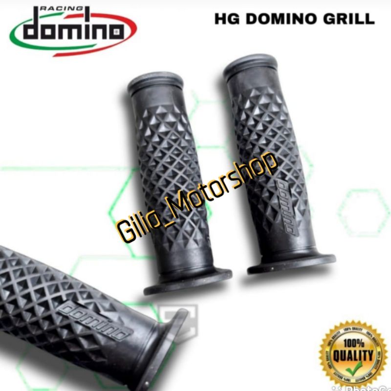 Handgrip Grip Model Daytona Grill Domino Karet Premium variasi Motor Black Edition