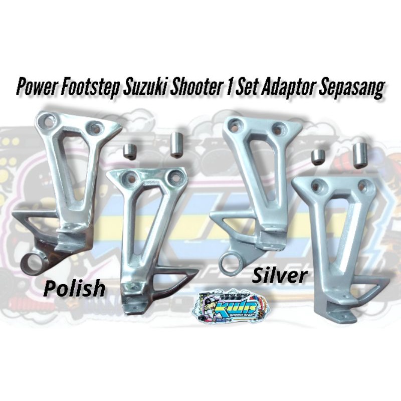 Footstep suzuki shooter postep shoter soter set karet pijakan kaki pnp cb gl mp tiger Postep footstep bostep shoter shooter set bantalan karet pijakan FOOTSTEP SHOTER FUSTEP BOSTEP POSTEB PIJAKAN KAKI BELAKANG SUZUKI SHOTER POSTEB SOTER