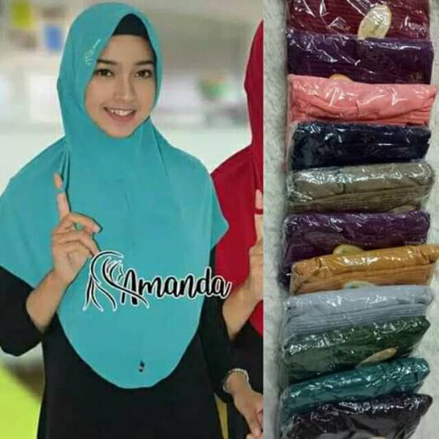 Hijab serut amanda polos