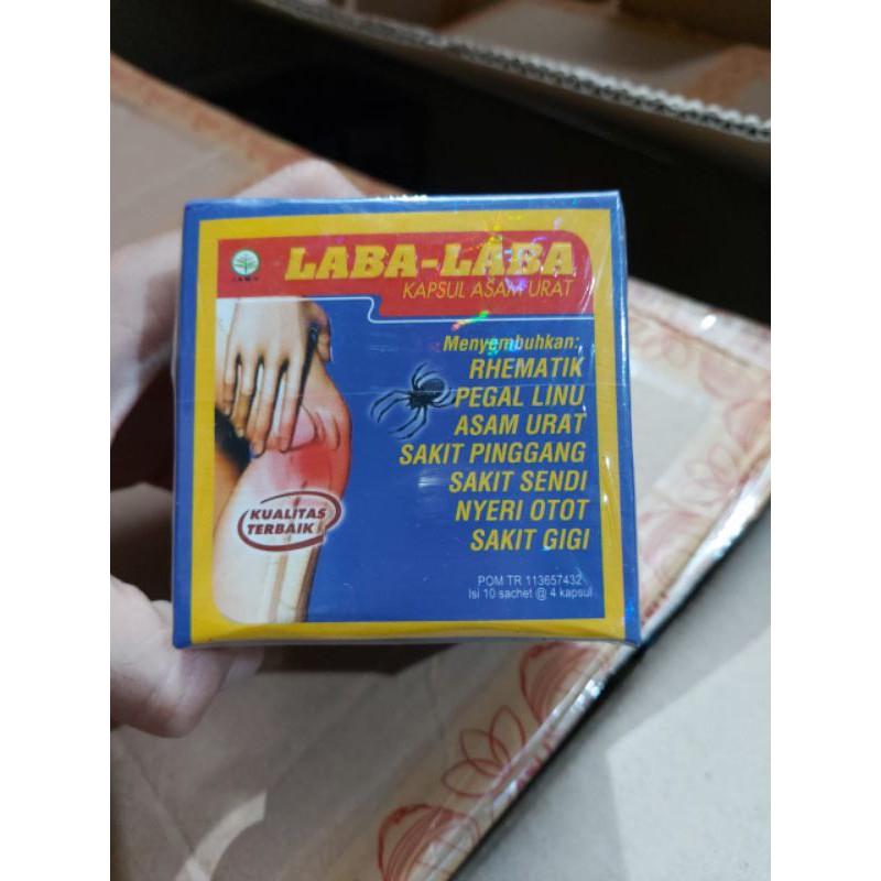 LABA LABA kapsul Asam urat, khasiat seperti montalin