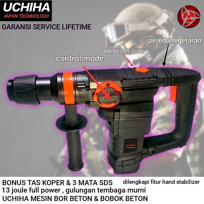 Hammer Drill Uchiha Uc 04 Shopee Indonesia