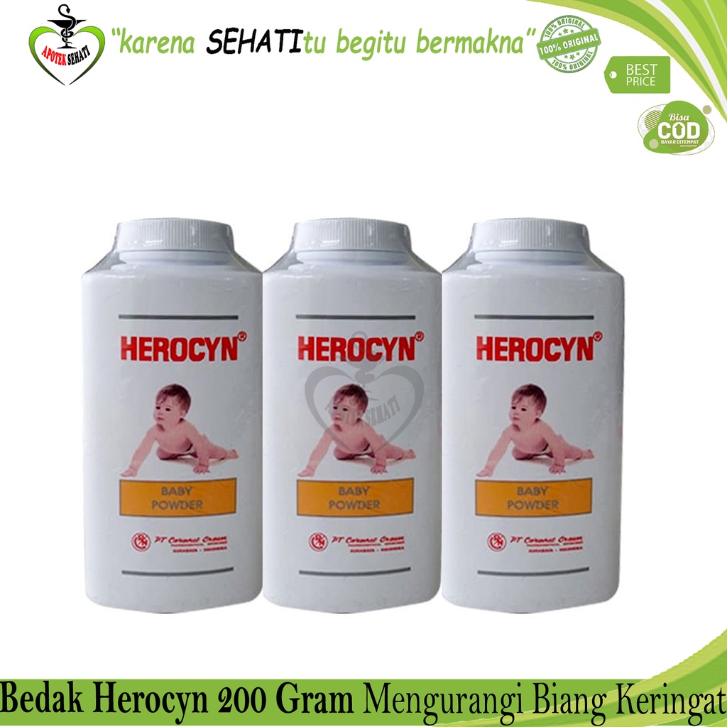 BEDAK HEROCYN BABY OBAT UNTUK KULIT ISI 200 GRAM