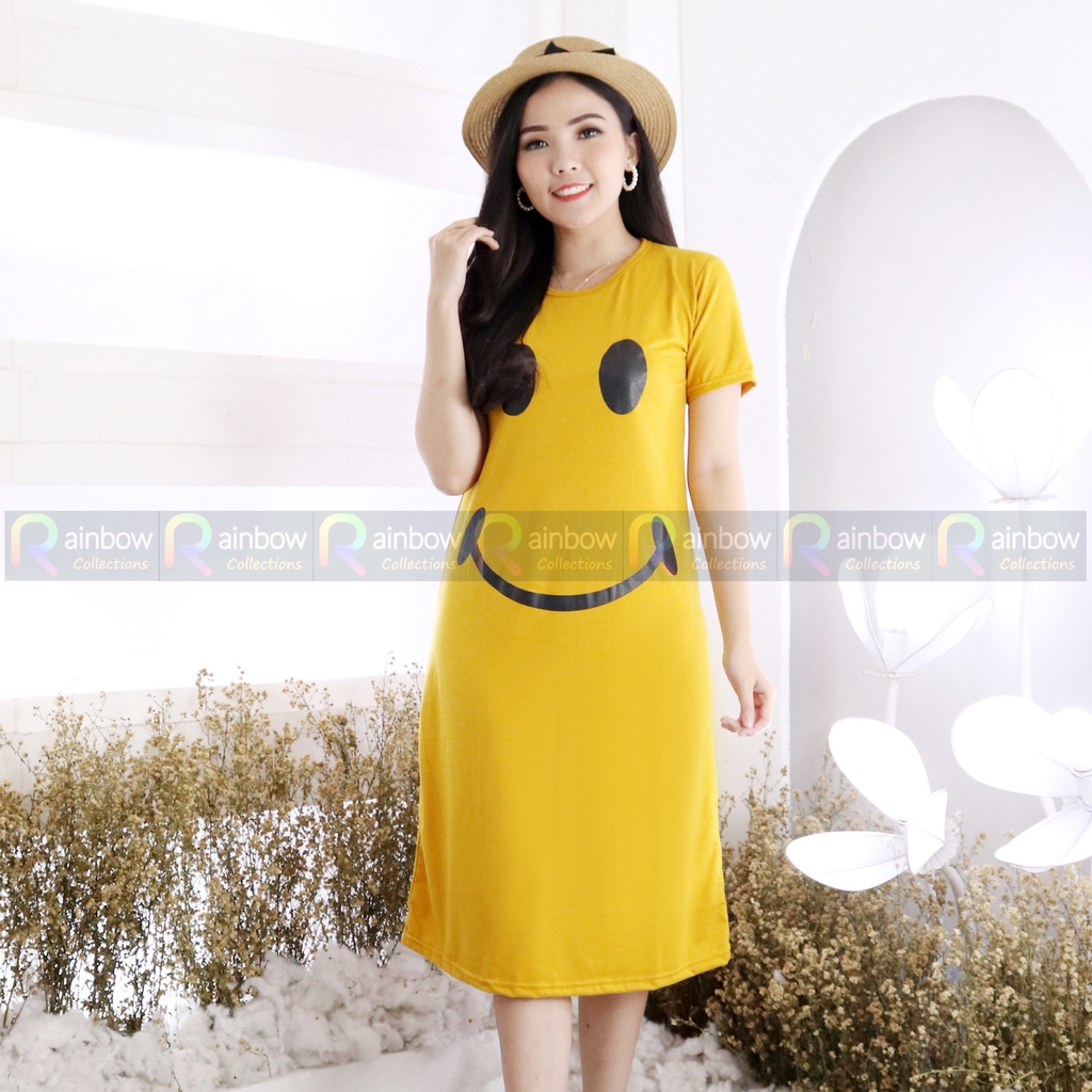 DRESS / LONG DRESS MAVY MAXI POLOS SPANDEX SOFT SABLON SMILE