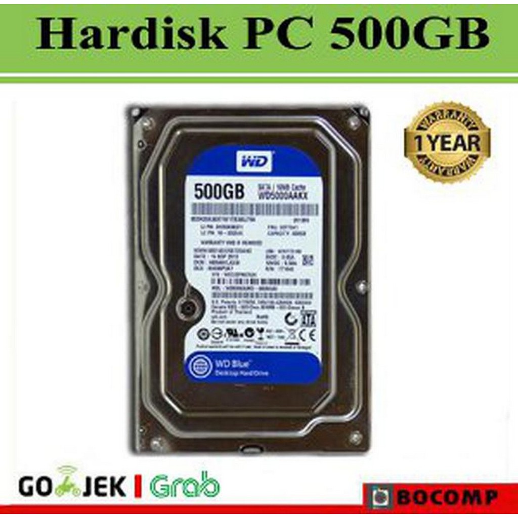 Hardisk PC 500GB WD Blue sport terbaru