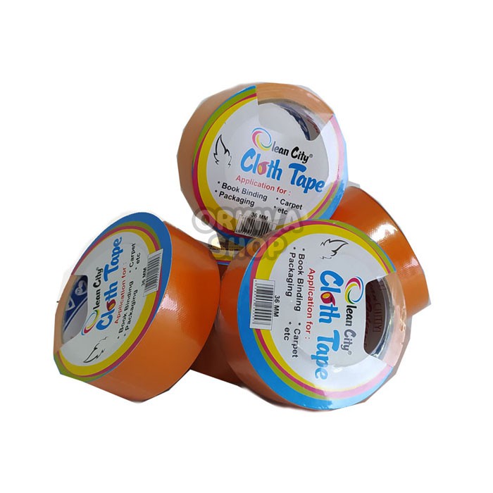 

Cloth Tape / Lakban Kain Olean City 1.5" (36 MM X 10 M) Orange