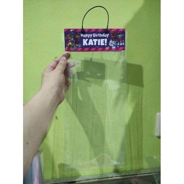 

Label Goodie Bag ultah + Plastik + Tali