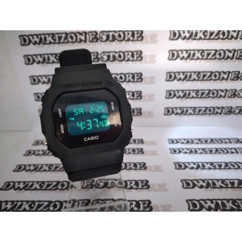 [DZS] JAM TANGAN GSHOCK DW5600 G-SHOCK DW-5600 FULL BLACK ARMY