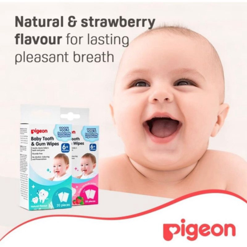 Pigeon Baby Tooth and Gum Wipes-Kassa Lidah Gusi dan Gigi Bayi 6m+