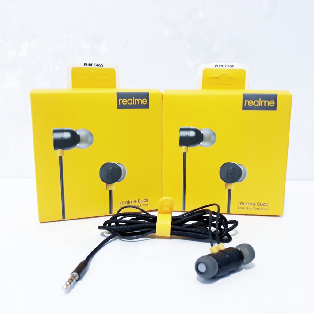 Headset Handsfree Realme QP001 - Earphone Realme MA10 Superbass