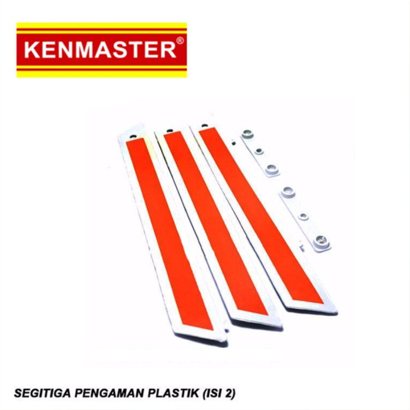 Pengaman Segitiga 2pcs / Kenmaster Pengaman Segitiga Mobil Hazard Darurat Perjalanan Part Mobil