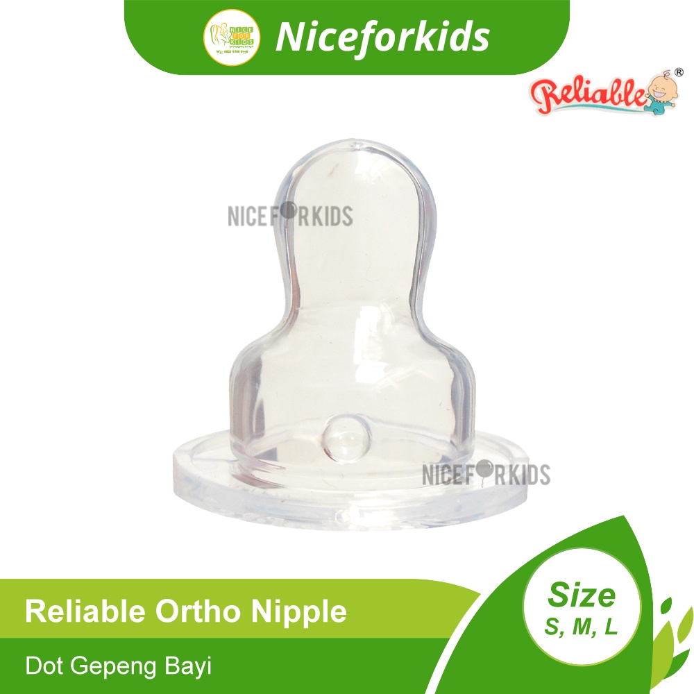 Reliable Nipple Ortho (8827) / Nipple Dot Silicone Bayi Nipple Gepeng