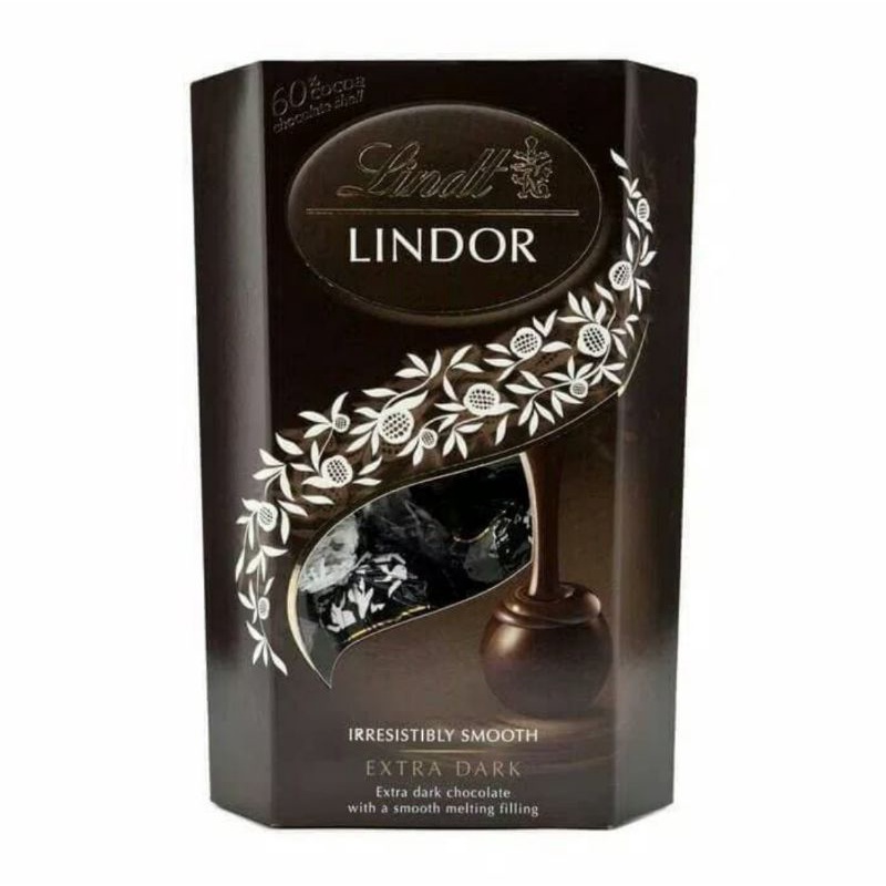 

Lindt Lindor irresistibly smooth Extra dark coklat 200 gr