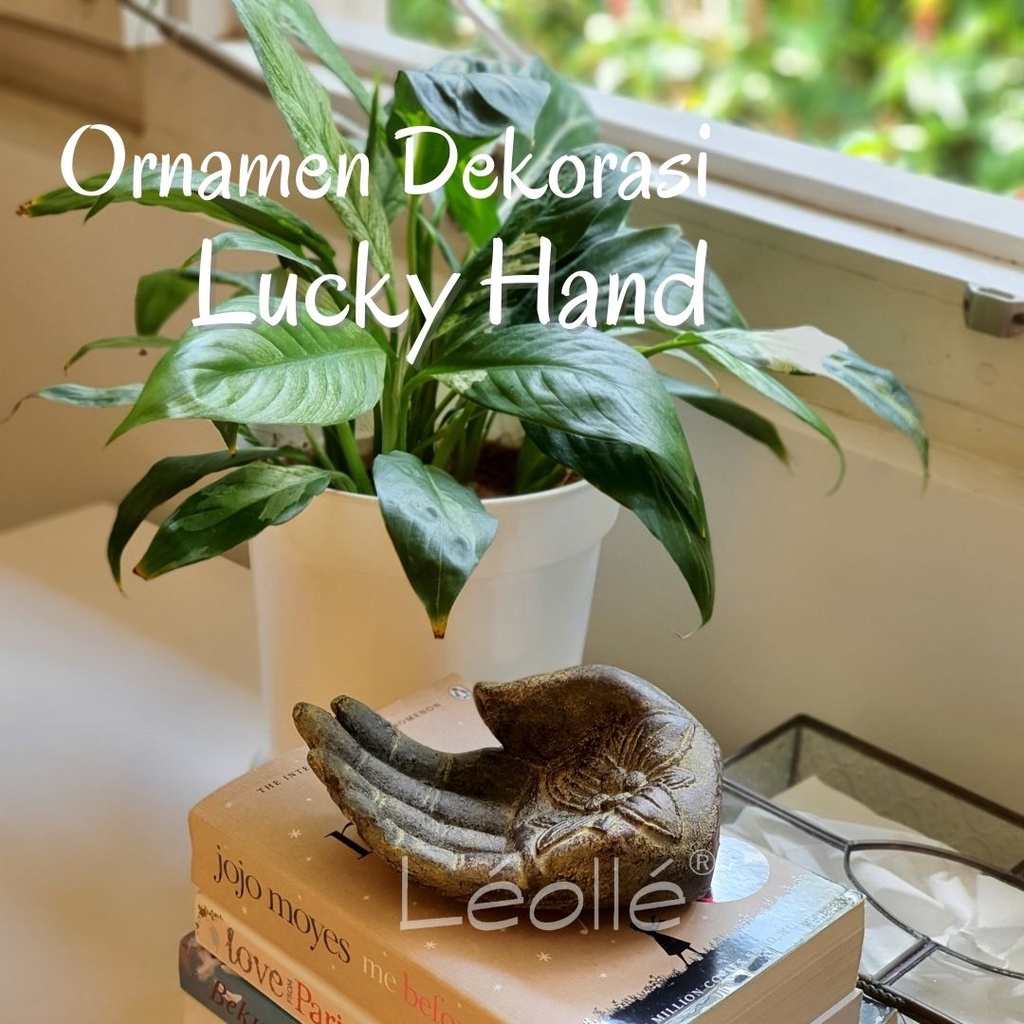 Leolle Ornamen Pajangan Lucky Hand Dekorasi Ruang tamu