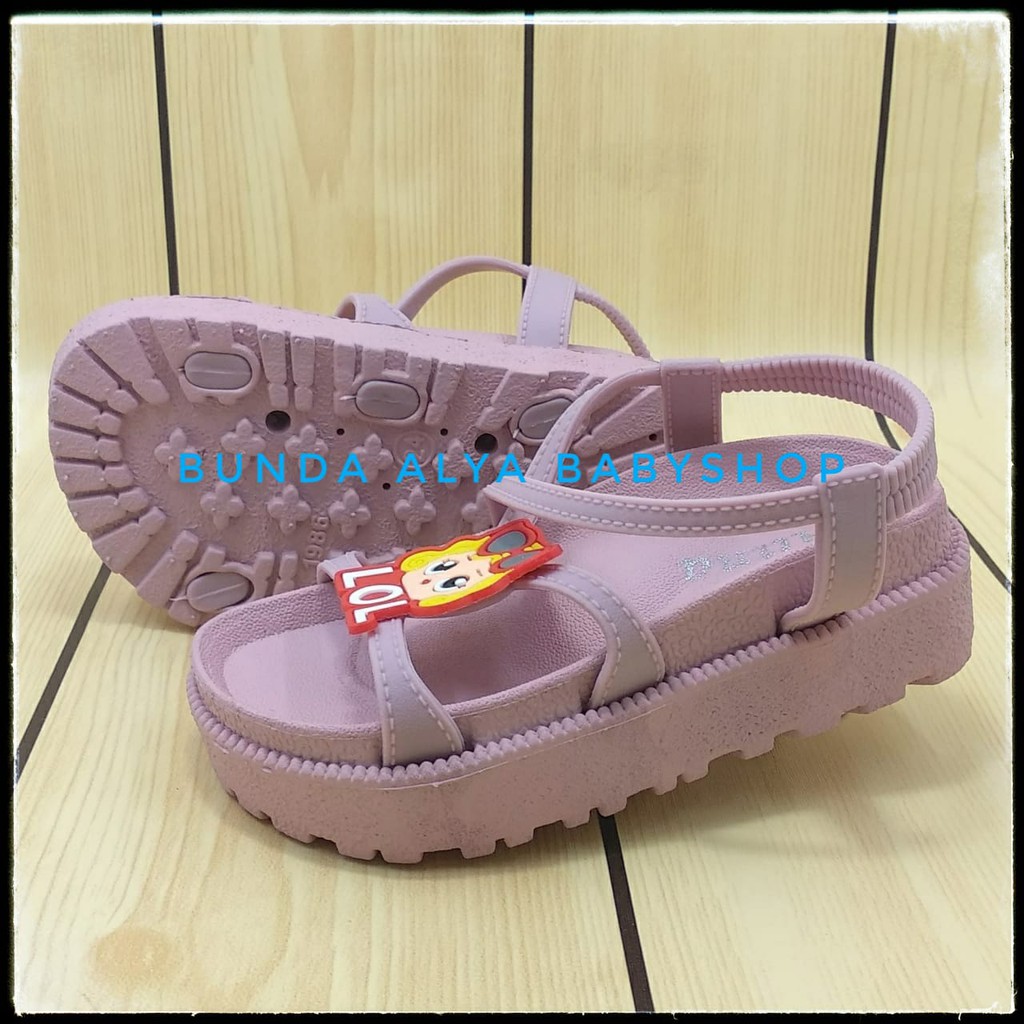 Sendal Anak Perempuan Jelly Usia 4 5 6 7 Tahun PINK- Sepatu Sandal Anak Cewek Karet Anti Licin Size 28 - 35