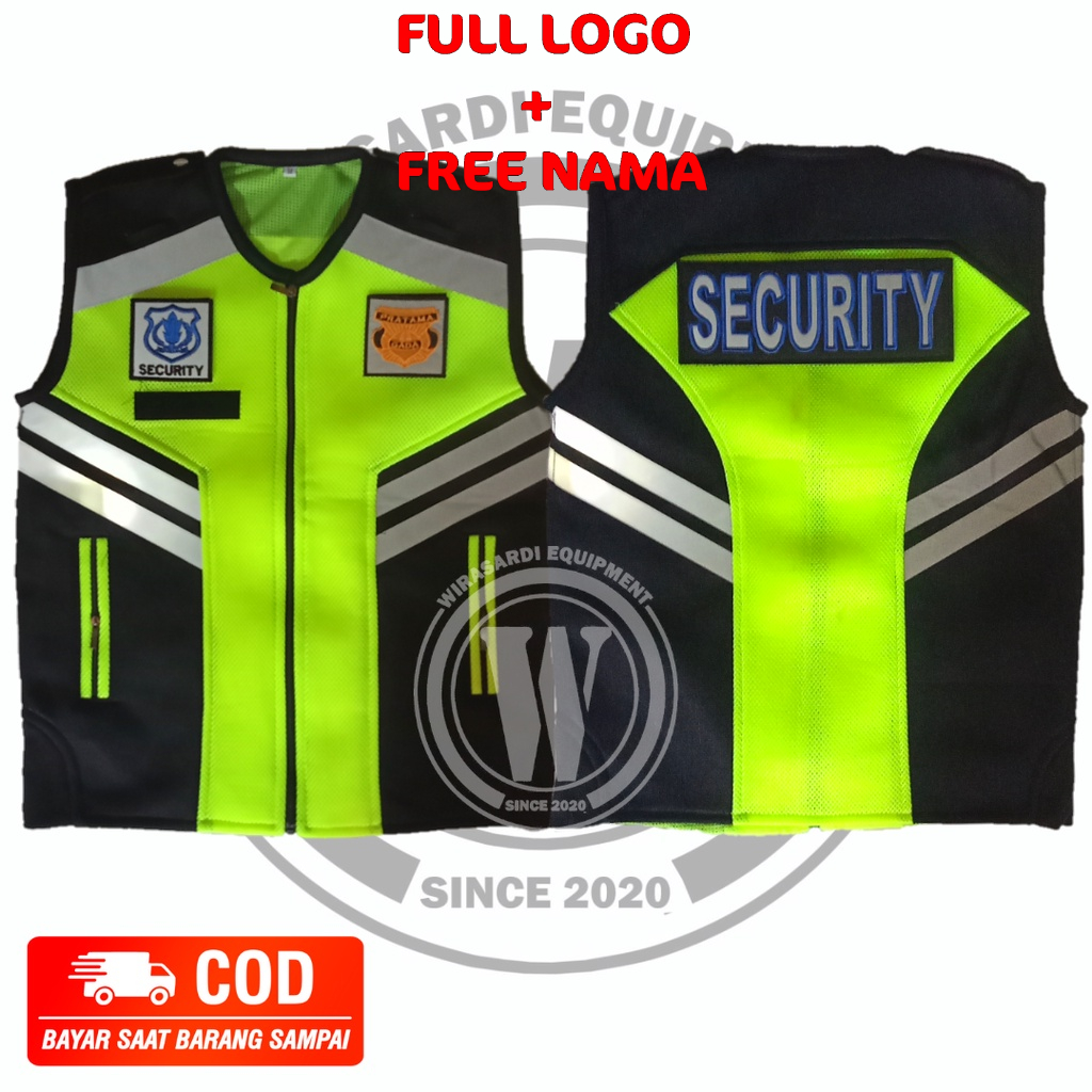 Rompi Security Terbaru | Rompi Satpam Terbaru | Rompi Security Tebal | Double Mesh |