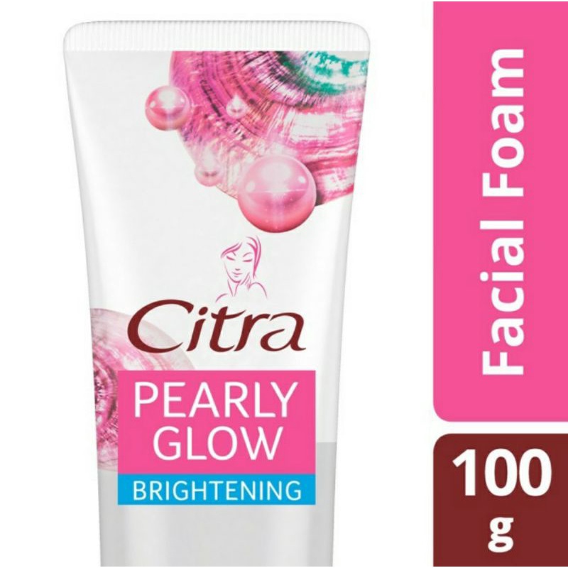 Citra Pearly Glow Brightening Facial Foam 100 gr - Bubuk Mutiara #UNI