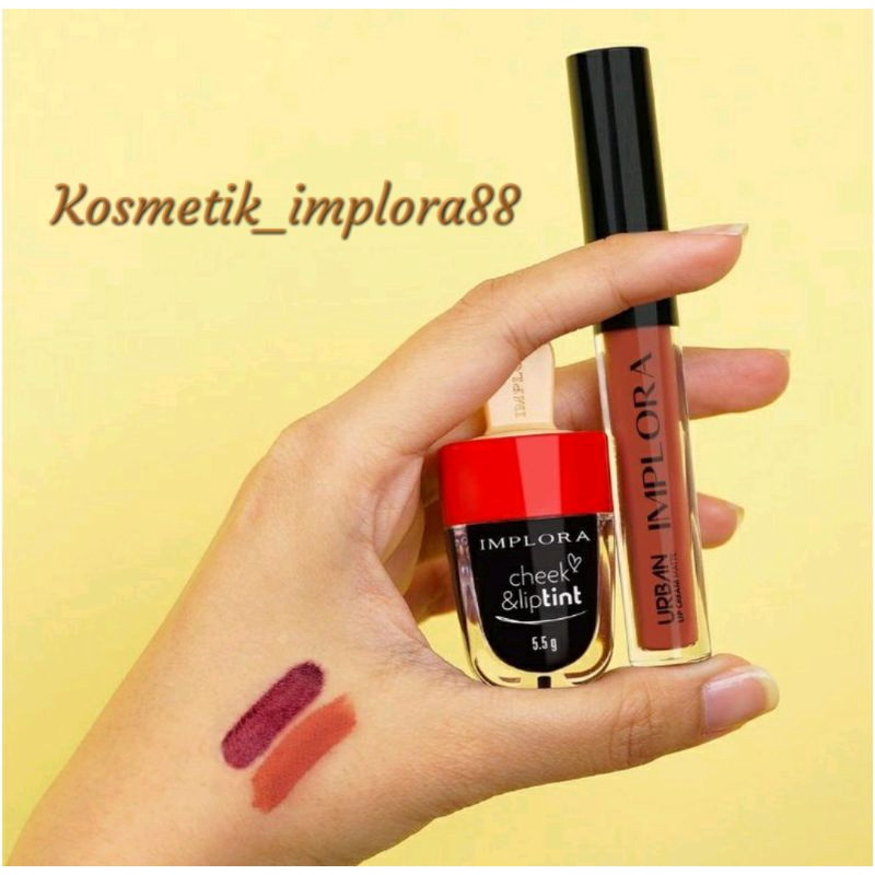 OMBRE LIPS VIRAL LIPTINT IMPLORA O1 LIPCREAM IMPLORA 01