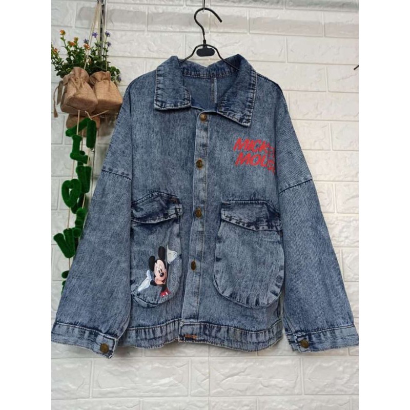jaket jeans mickey