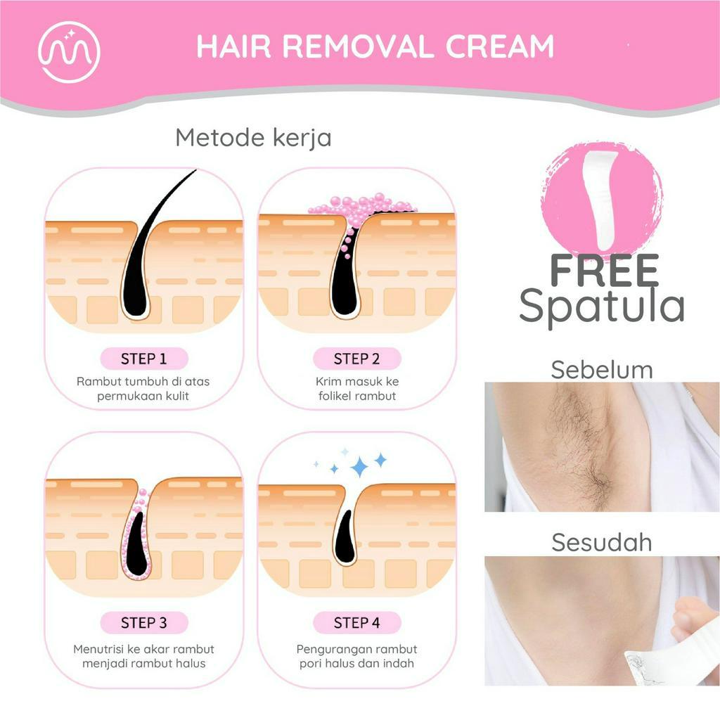 MINIPINK Penghilang Bulu Rambut Kaki Ketiak Hair Remover Whitening Cleanses Skin MP019