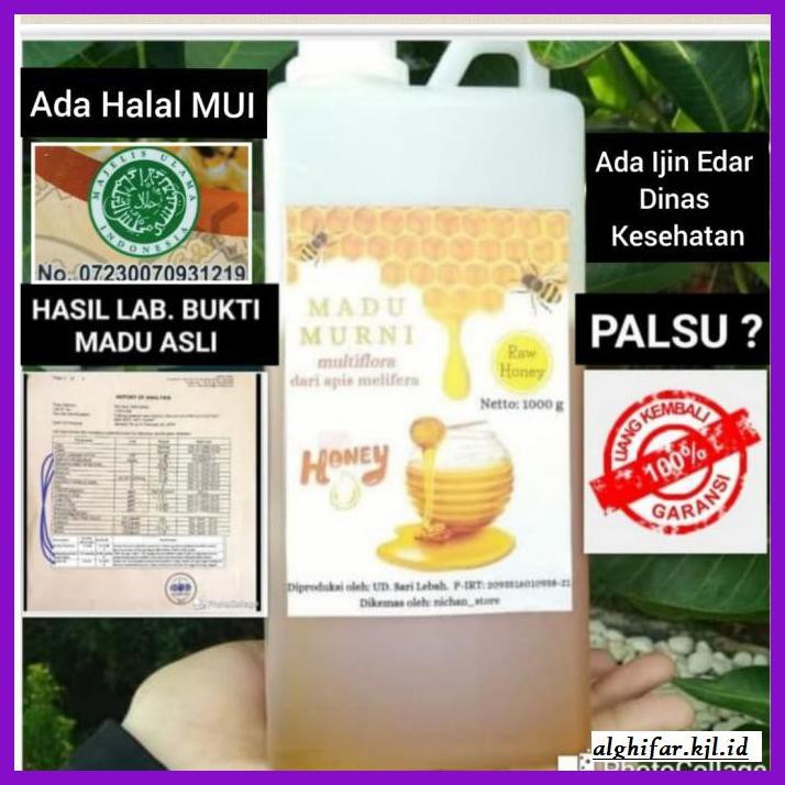 

MADU-MINUMAN- MADU ASLI / RAW HONEY 1000 GRAM PERASAN MADU SARANG MELIFERA -ASLI-BUKAN-KAWE-KAWE-