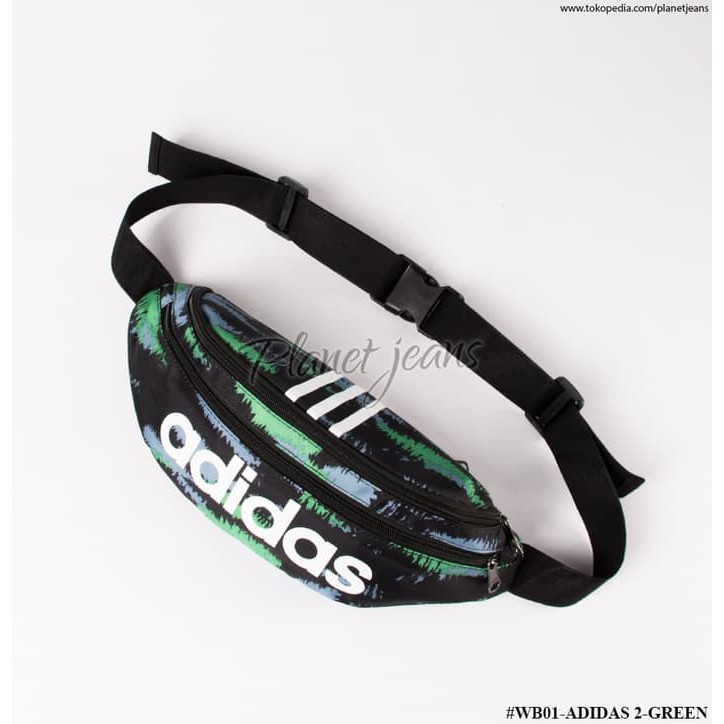 Promo Waistbag Adidas pria wanita Bum Bag tas pinggang selempang Green Camo Berkualitas