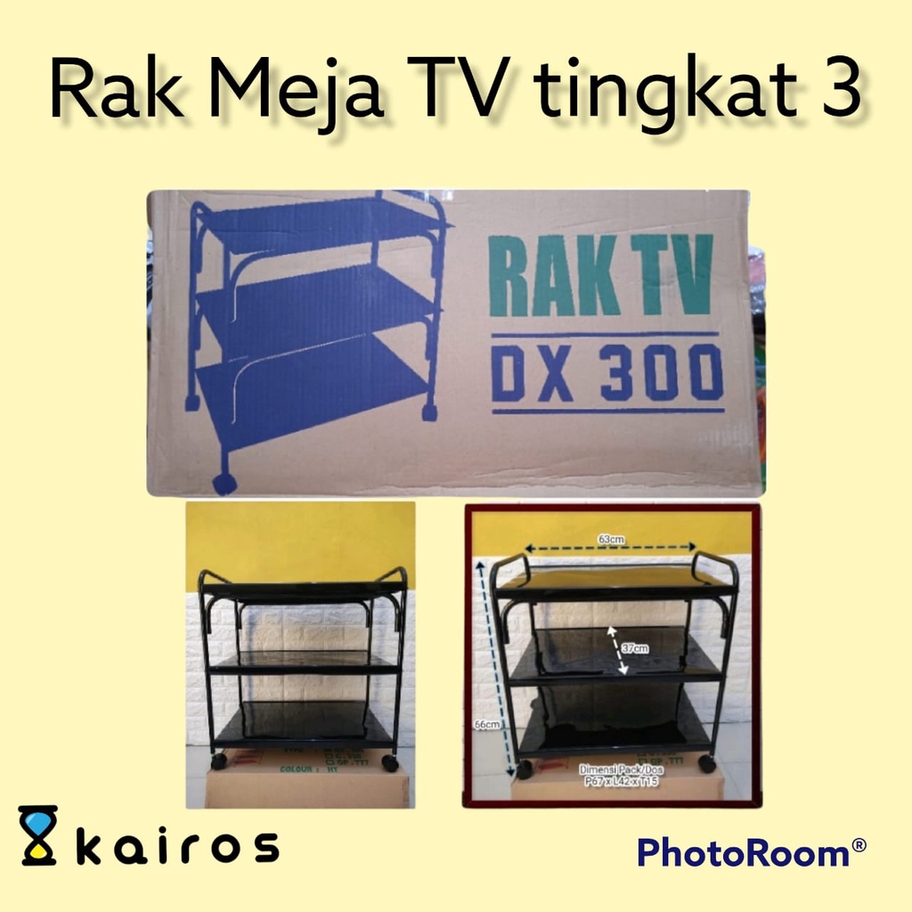 Rak Meja TV Besi Tingkat 3 CAKRA DX-300