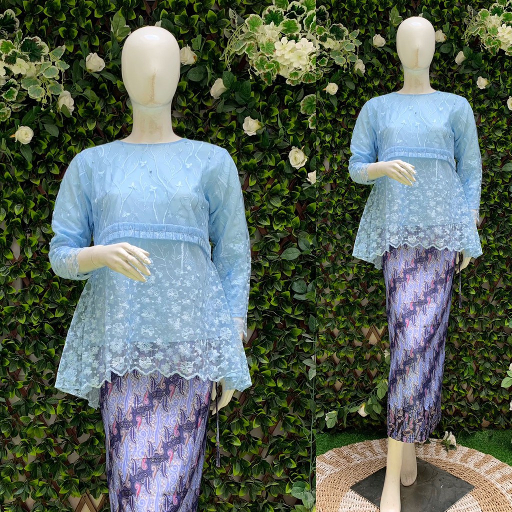 PROMO SET KEBAYA DRESS TULE BORDIR PREMIUM / KEBAYA ANAK MUDA / KEBAYA PESTA