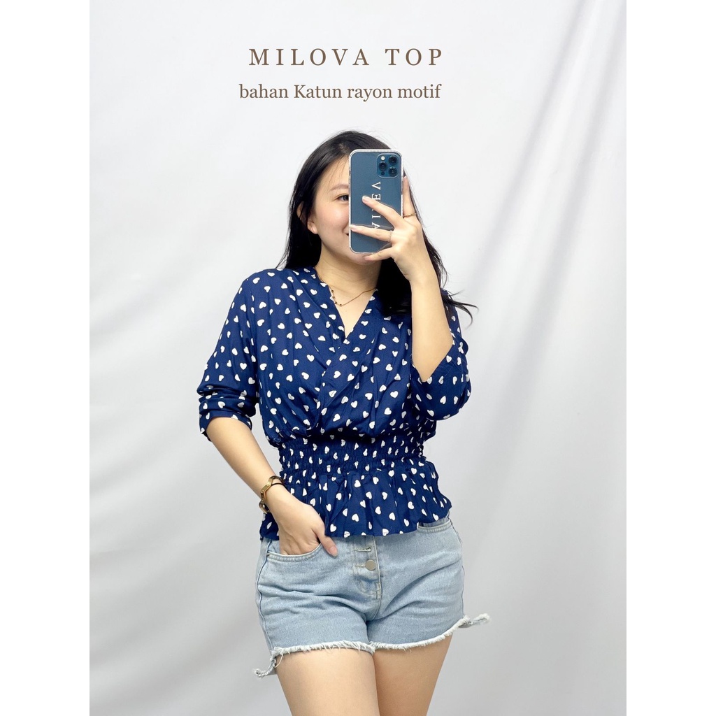 HOPYLOVY - Atasan Wanita Milova Top