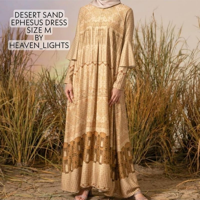 Heaven Lights - Ephesus Dress size M - Maxi Dress Silk