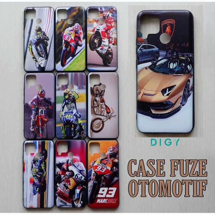 Case Cowok Motor Mobil VIVO V17 V19 Y19 Y51 (lama) Y53  Case Fuze Otomotif Hard Casing