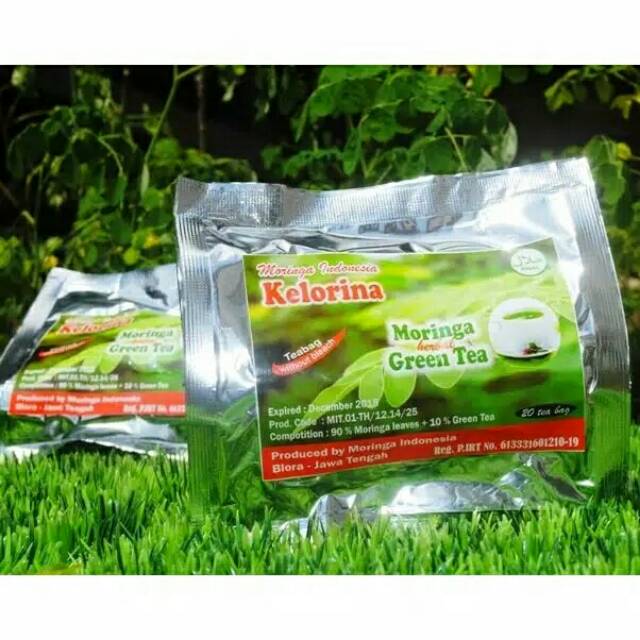 

Moringa herbal green tea Kelorina