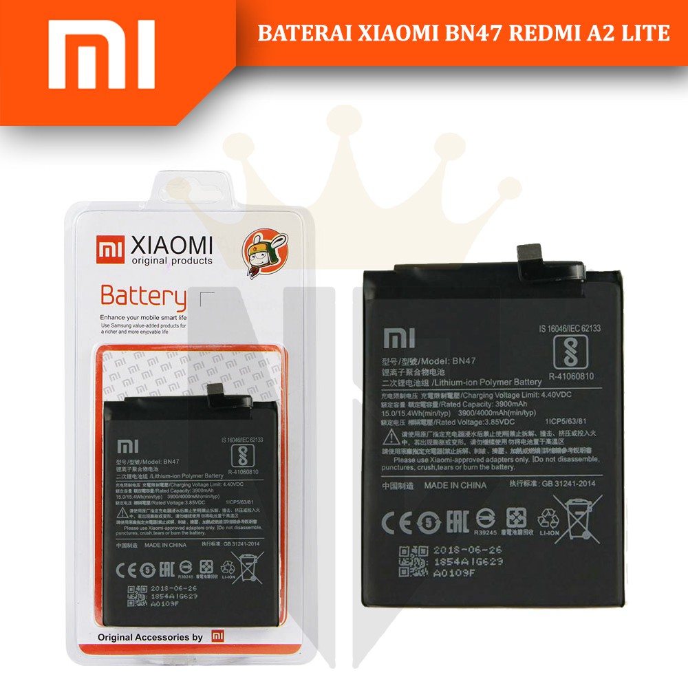 BATERAI BATTERY XIOMI XIAOMI A2 LITE BN47 MI A2 LITE ORIGINAL
