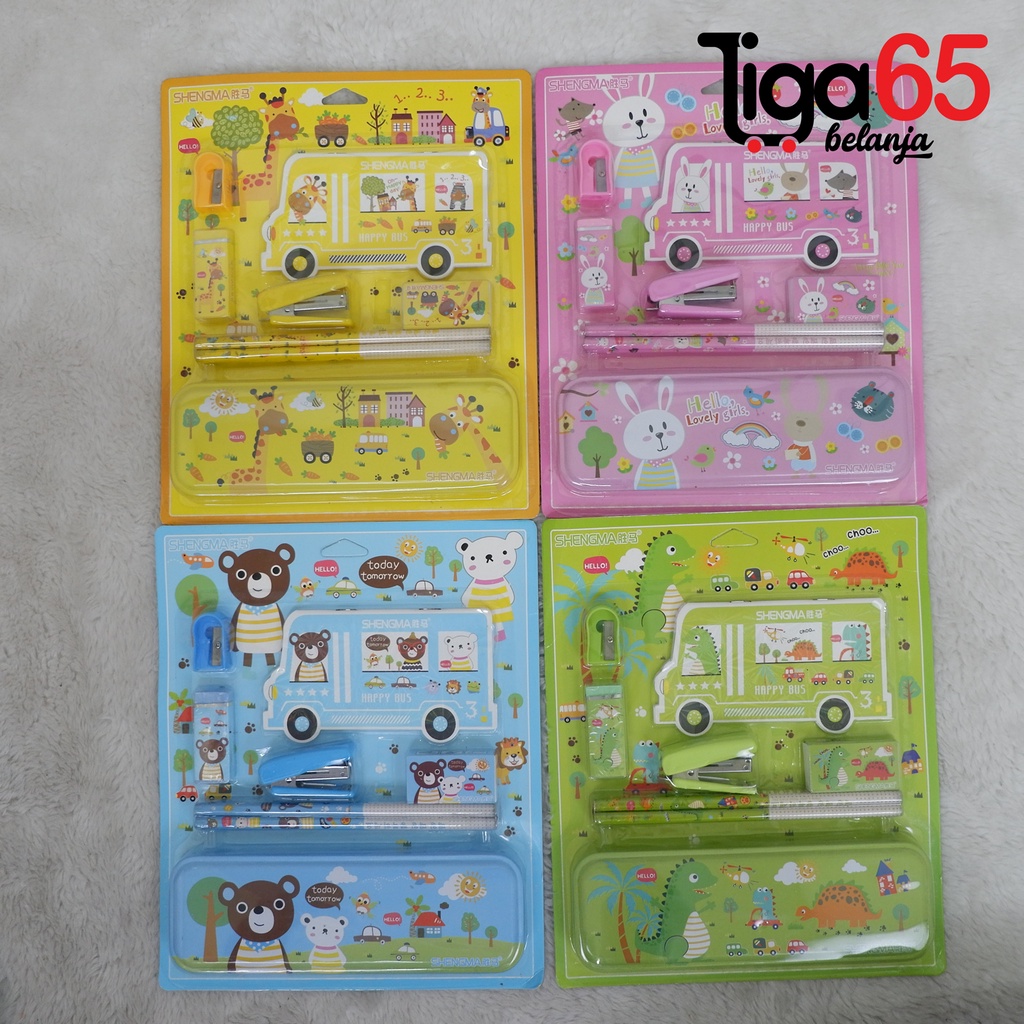 365 STATIONERY SET #41184 Buku &amp; Alat Tulis Anak / Karakter Fancy Gambar Lucu