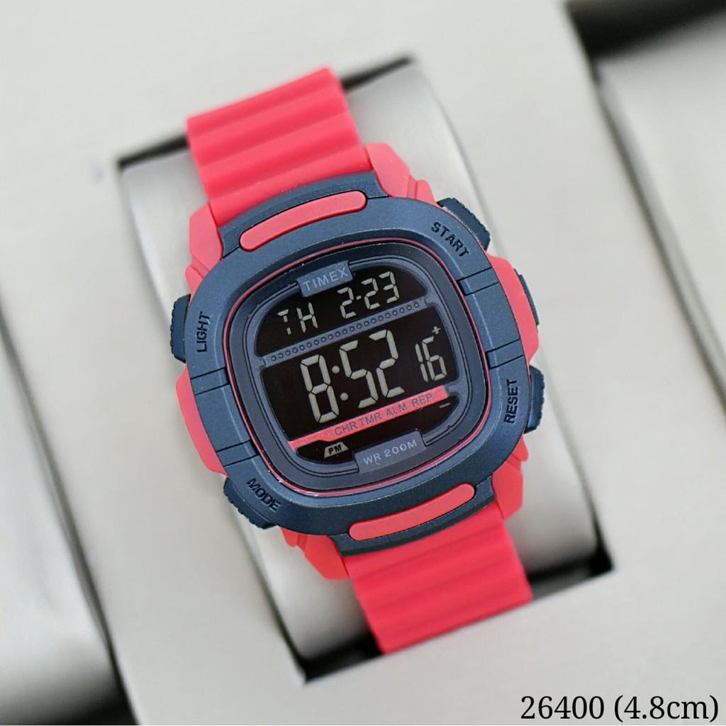 (BW) JAM TANGAN PRIA DIGITAL TIMEX STRAP RUBBER ANTI AIR  TM-264