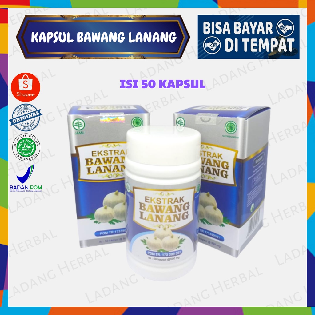 Kapsul Ekstrak Bawang Lanang / Obat Kolesterol / Kapsul Bawang lanang 50kp/bawang dayak/bawang tungg