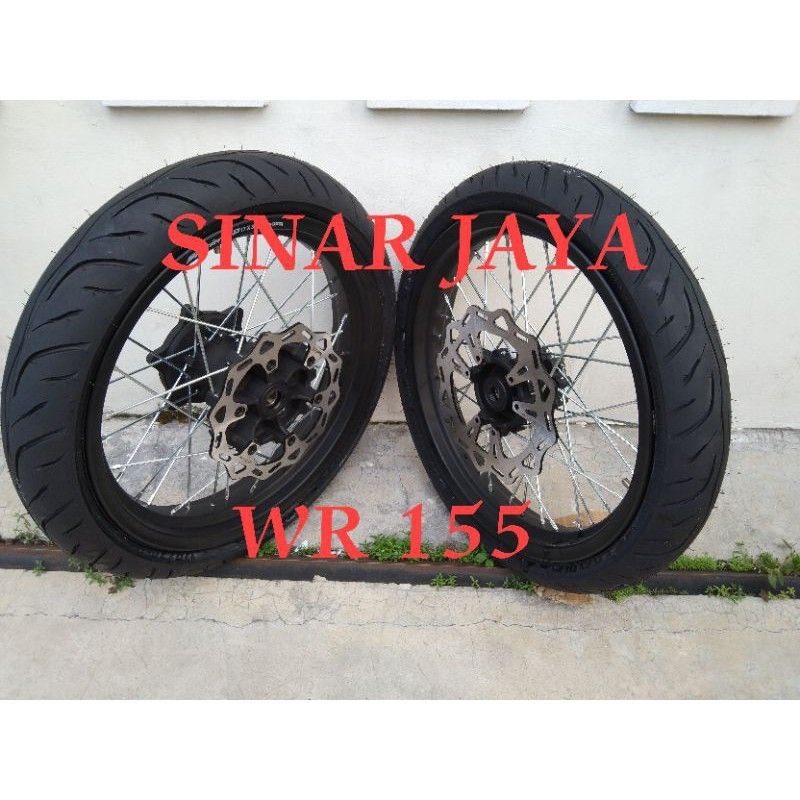 sepaket supermoto yamaha wr155 yamaha full set pnp wr 155 klx 150 crf 150 sumo ban jumbo