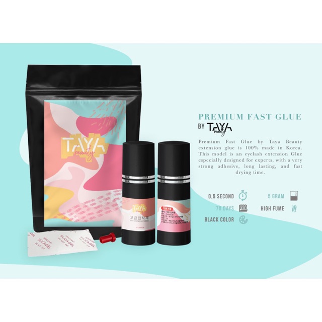 Taya Beauty Premium Fast Glue for Eyelash Extension Bulu Mata 0.5second lem eyelash