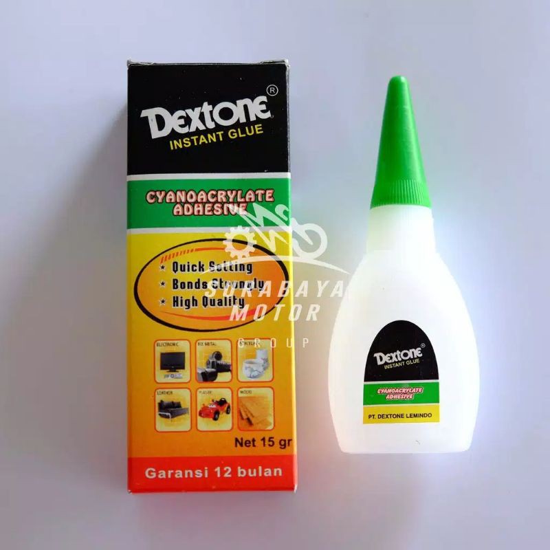 Lem Dextone Instant Glue Kayu/Plastik/Besi/Baja