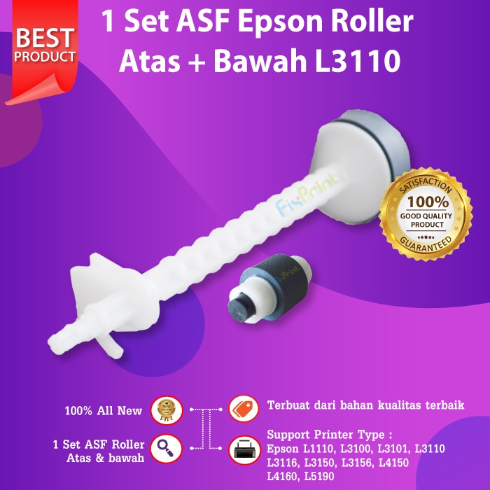 SET ASF Shaft ATAS BAWAH Epson L1110 L3110 Roller L4150 L5190 L1210 L3210 L3116 L3100 L3150 L3156 New