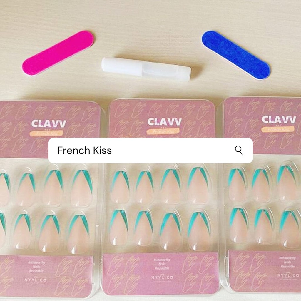 Nyyl French Kiss Fake Nail (Kuku Palsu 24 pcs)