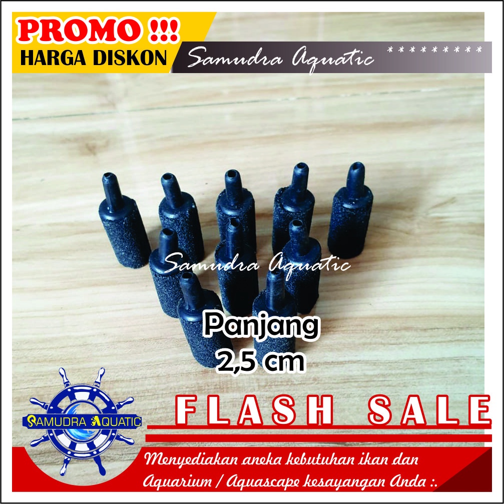 Airstone Batu Aerator PANJANG 2,5 CM, Batu Gelembung Batu Aerasi