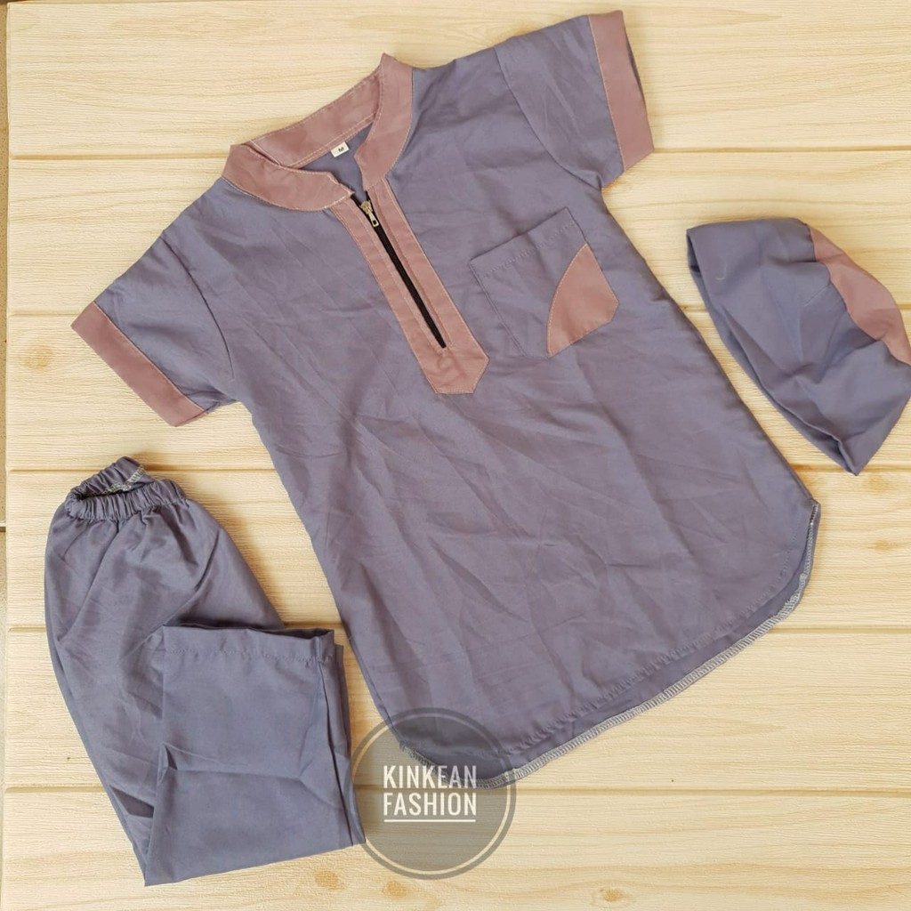 Koko Kurta Zipper Anak size M &quot;2-4 tahun&quot;